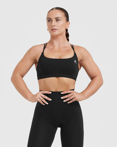 Black cross bralette on sale