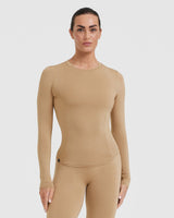 Mellow™ Soft Long Sleeve Top | Dune Brown