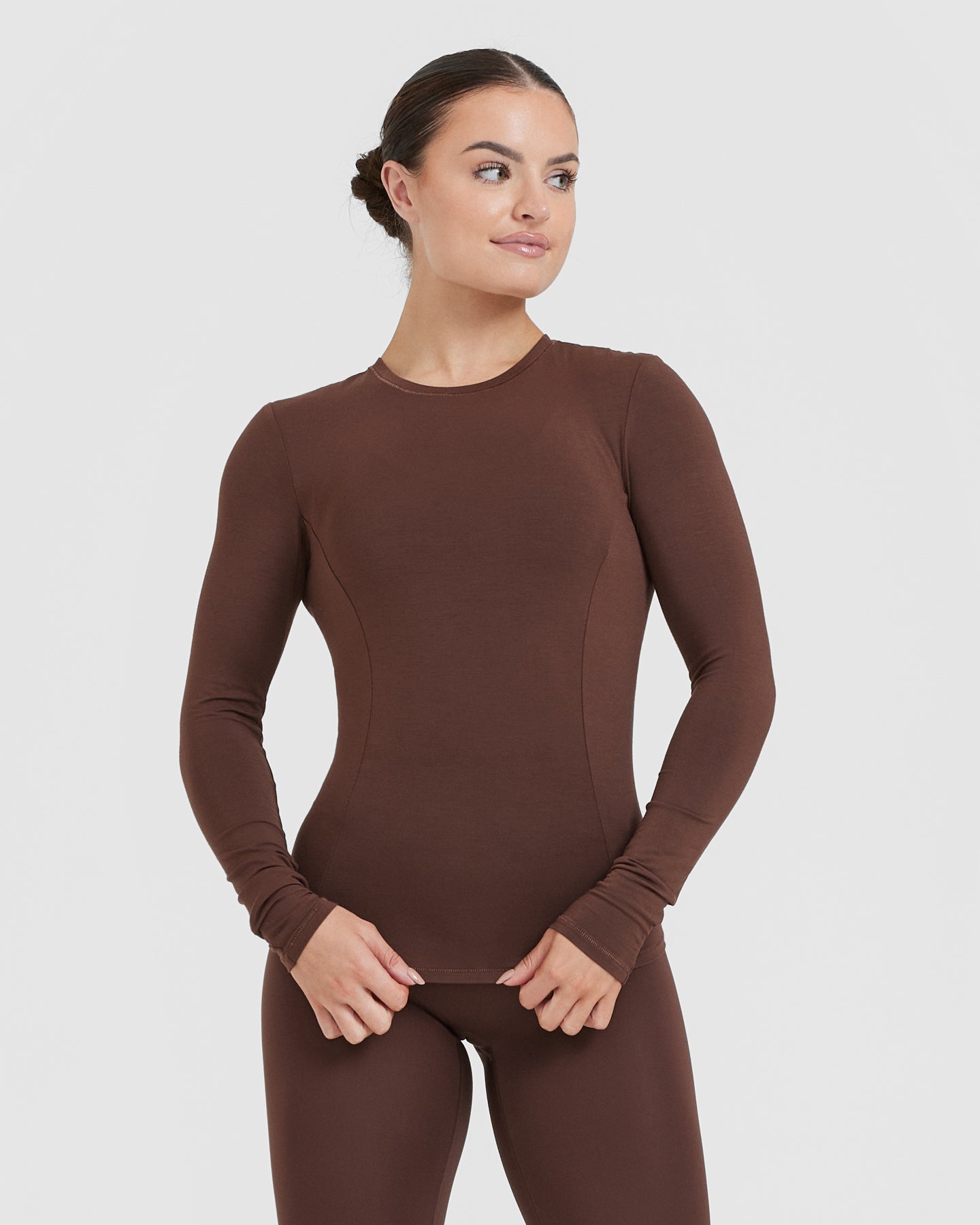 Mellow™ Soft Long Sleeve Top | Espresso