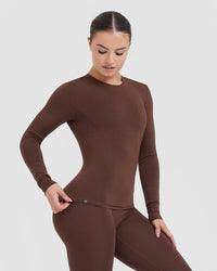 Mellow™ Soft Long Sleeve Top | Espresso