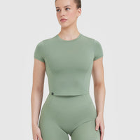 Mellow™ Soft Mid Short Sleeve T-Shirt | Sage