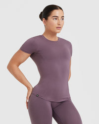 Mellow Soft Short Sleeve T-Shirt | Vintage Purple
