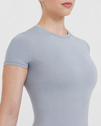 Mellow Soft Short Sleeve T-Shirt | Metal Grey