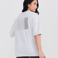 OYB Graphic Unisex T-Shirt | Light Grey Marl