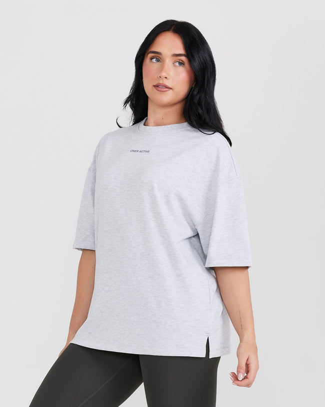 OYB Graphic Unisex T-Shirt | Light Grey Marl