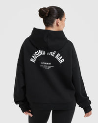 Raising the Bar Graphic Unisex Oversized Hoodie | Black