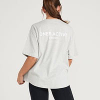 Classic Oversized Short Sleeve Tee | Silver Marl