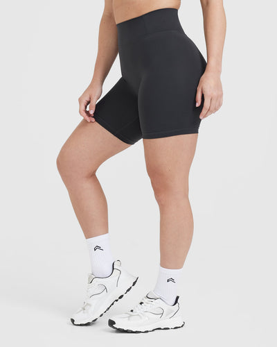 Timeless High Waisted Shorts Coal