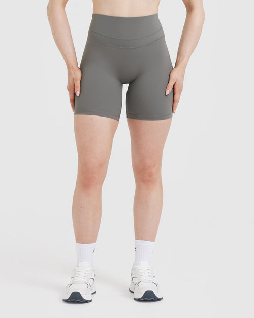 Oner Modal Unified High Waisted Shorts | Ash Grey