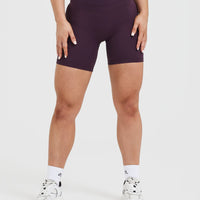 Unified High Waisted Shorts 6" | Blackberry Purple