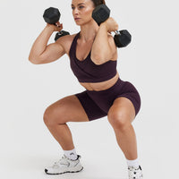 Unified High Waisted Shorts 6" | Blackberry Purple