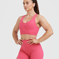 Unified Layered Sports Bra | Velvet Pink