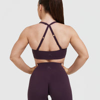 Unified Twist Sports Bra | Blackberry Purple