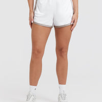 Varsity Shorts | White