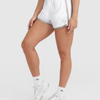 Varsity Shorts | White